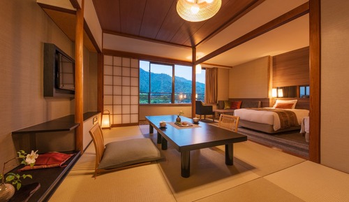 Habitación estándar, no fumadores, vistas a la montaña (Japanese/Western Style,2 bed+Futon)
