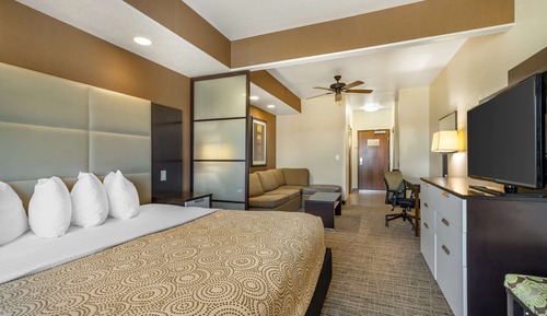 Suite, 1 cama de matrimonio grande, no fumadores (Walk-in Shower;with Sofabed)