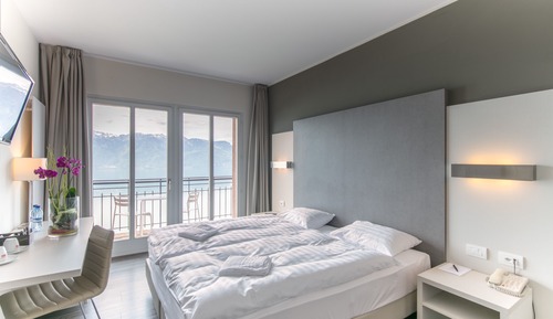 Habitación doble, balcón, vistas al lago