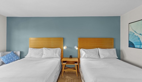 Habitación, 2 camas de matrimonio, no fumadores, vistas al puerto deportivo (Balcony)