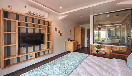 Habitación Royal doble, 1 cama de matrimonio grande, vistas al mar, frente al mar