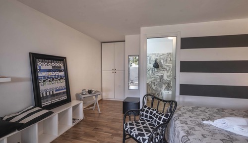 Habitación de diseño doble, 1 cama doble, baño privado, vistas al jardín