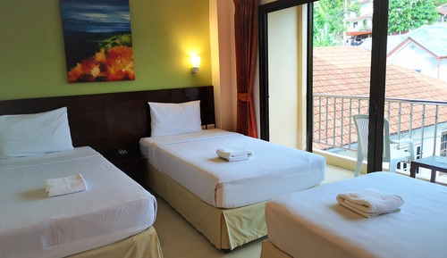 Superior Triple Room with Balcony & View