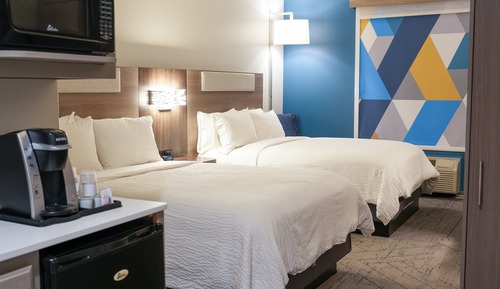 Habitación estándar, 2 camas de matrimonio, accesible para personas con discapacidad
