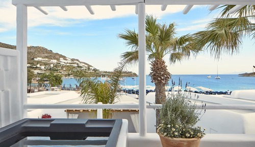 Suite estudio de luna de miel, 1 cama de matrimonio grande, bañera de hidromasaje, vistas al mar