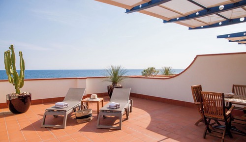 Suite, terraza, vistas al mar