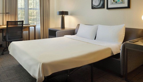 Estudio, 1 cama de matrimonio grande con sofá cama