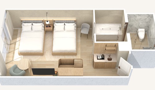Suite, 1 cama de matrimonio grande con sofá cama, vistas al mar