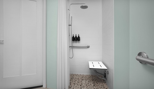Suite, 1 cama de matrimonio grande (Mobility, Roll-In Shower)
