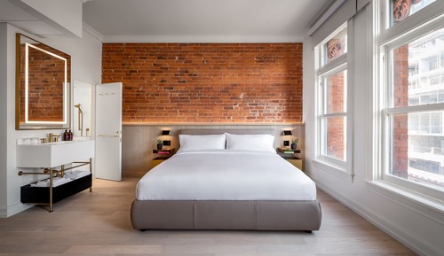 Estudio, 1 cama de matrimonio grande