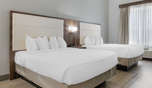 Habitación estándar, 2 camas de matrimonio, no fumadores, frigorífico y microondas