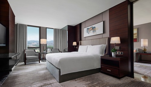Suite ejecutiva, 1 cama de matrimonio grande, no fumadores, vistas a la ciudad