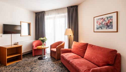 Suite familiar, 1 cama de matrimonio grande con sofá cama