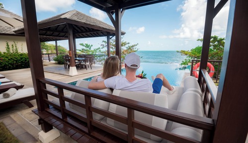 Villa, 4 habitaciones (Oceanfront Pool Villa with Kitchen)