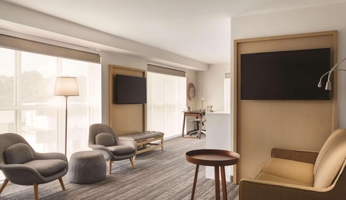 Suite estudio, 1 cama de matrimonio grande con sofá cama, no fumadores (Roll-in Shower)