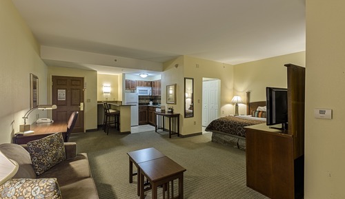 Suite estudio, 1 cama de matrimonio grande, cocina
