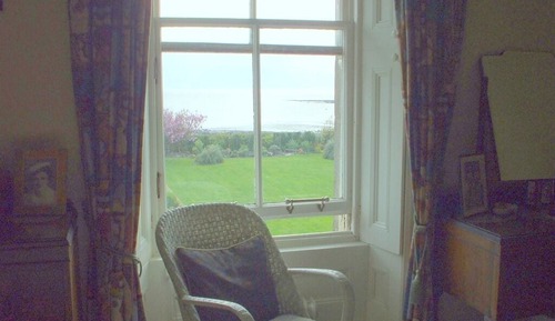 Habitación doble, baño compartido, vistas al mar (Drummond room)