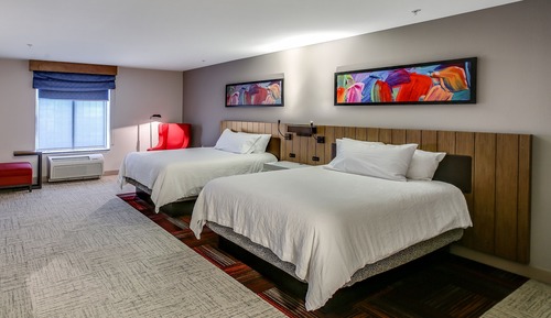 Habitación, 2 camas de matrimonio, accesible para personas con discapacidad
