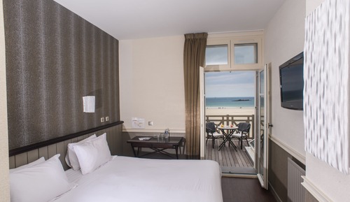 Habitación doble, terraza, vistas al mar
