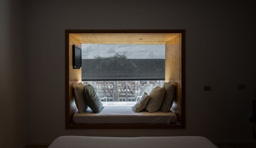 Habitación doble, patio
