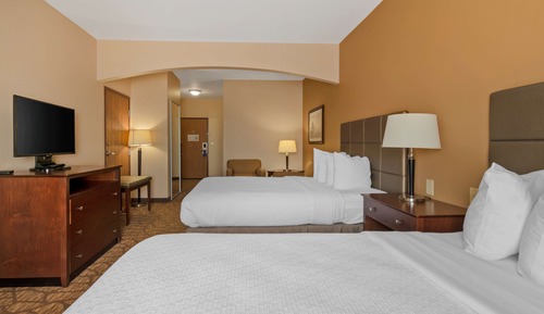 Habitación estándar, 2 camas de matrimonio, accesible para personas con discapacidad, bañera