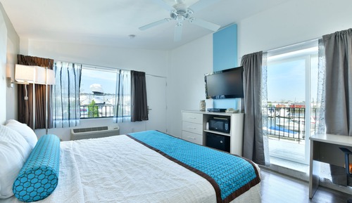 Habitación superior, 1 cama de matrimonio grande, vistas al mar