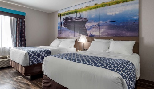Habitación, 2 camas de matrimonio, accesible para personas con discapacidad, no fumadores