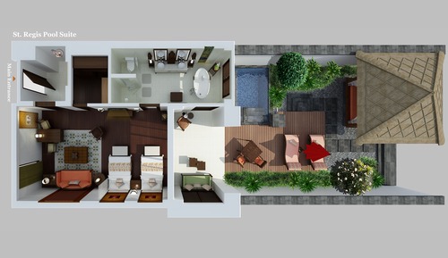 Pool Villa Suite, 1 Bedroom, Garden View