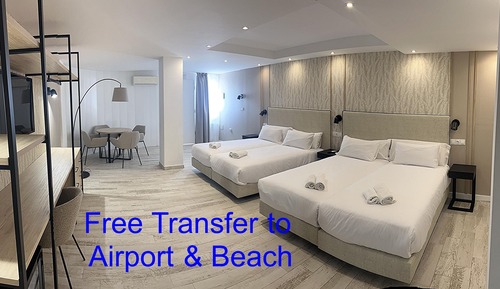 Deluxe Quadruple Room with Free Airport Shuttle