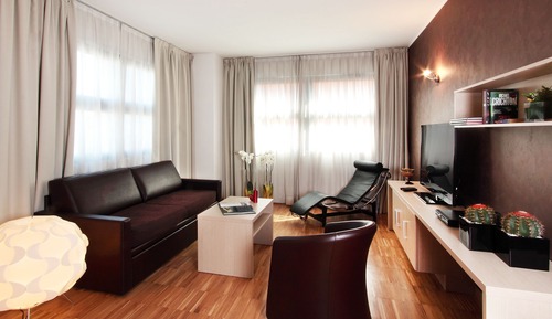 apartamento cuádruple habitación en la residencia