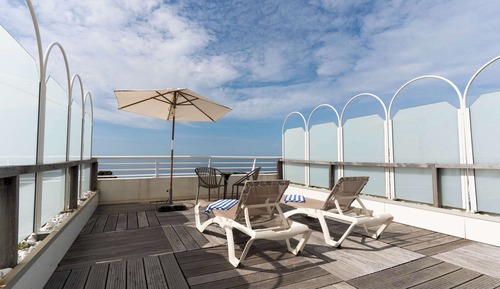 Habitación Confort, 1 cama doble, terraza, vistas al mar