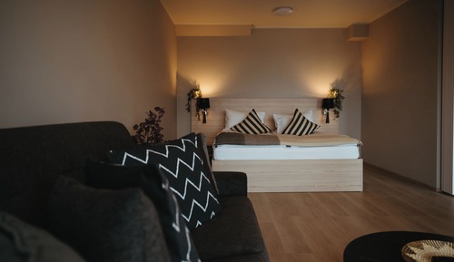 Estudio familiar, 1 cama doble con sofá cama