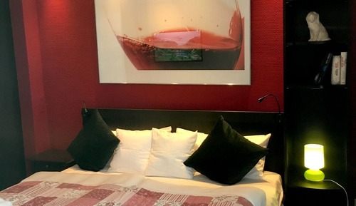 Habitación doble, 1 cama de matrimonio grande (Das Rote Zimmer)
