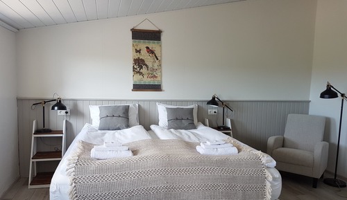 Habitación doble superior, baño privado (Fjósið)