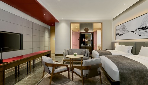 Habitación Premium, 2 camas de matrimonio, frente al mar