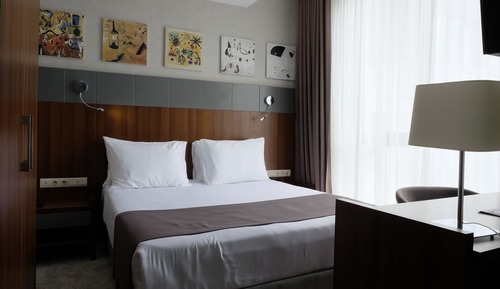 Habitación estándar doble, 1 cama de matrimonio, no fumadores, vistas a la ciudad