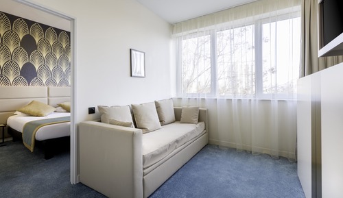 Habitación familiar, 1 cama de matrimonio grande con sofá cama, no fumadores (with Sofabed)