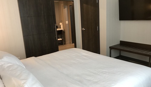 Suite, 1 cama de matrimonio grande con sofá cama, bañera