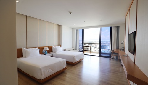 Suite Premier, 2 camas individuales, balcón, vistas a la ciudad