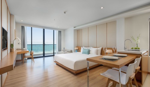 Suite familiar, 2 habitaciones, balcón, vistas al mar