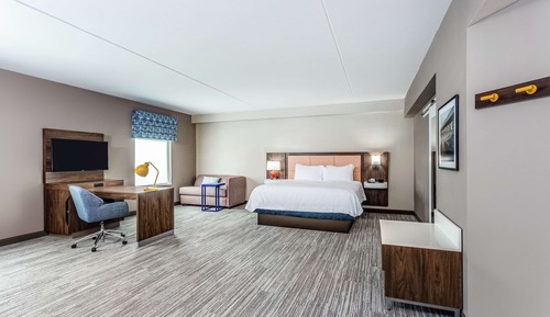 Suite, 1 cama de matrimonio grande, frigorífico y microondas (Wet bar)