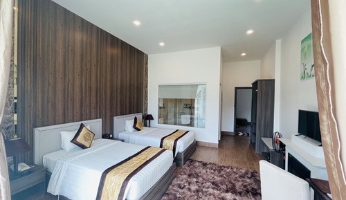 Habitación Deluxe con 2 camas individuales, vistas al lago