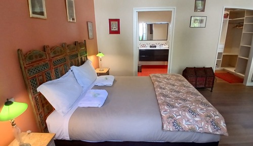 Habitación exclusiva doble, baño privado, vistas al jardín (Les Indes)