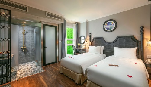 Habitación superior con 1 cama doble o 2 individuales