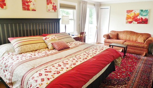 Habitación Deluxe doble, 1 cama de matrimonio grande con sofá cama
