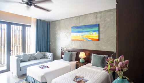 Apartamento de diseño, 2 camas individuales, vistas a la ciudad