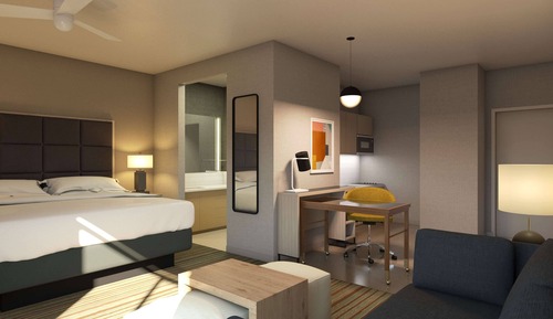 Estudio, 1 cama de matrimonio grande, accesible para personas con discapacidad (Mobility & Hearing)