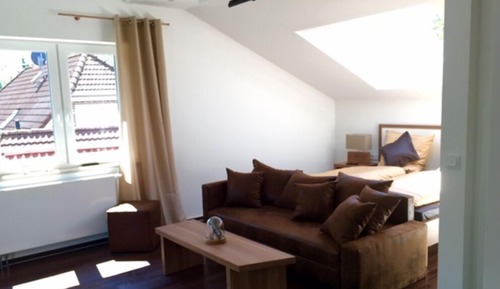 Habitación doble, cocina básica