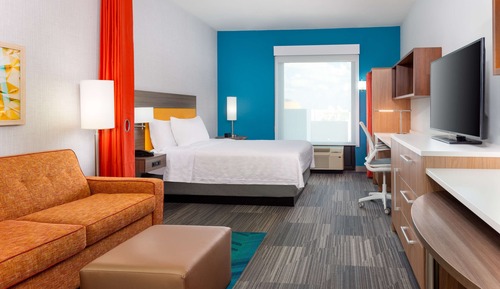 Estudio, 1 cama de matrimonio, vistas a la ciudad