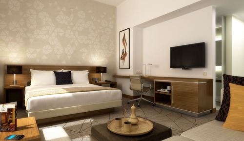 Habitación, 1 cama de matrimonio grande con sofá cama